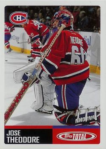 #TTC16 Jose Theodore - Montreal Canadiens - 2002-03 Topps Total Hockey - Team Checklists
