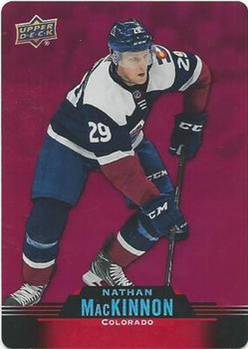 #DC-16 Nathan MacKinnon - Colorado Avalanche - 2020-21 Upper Deck Tim Hortons Hockey - Red Die Cut