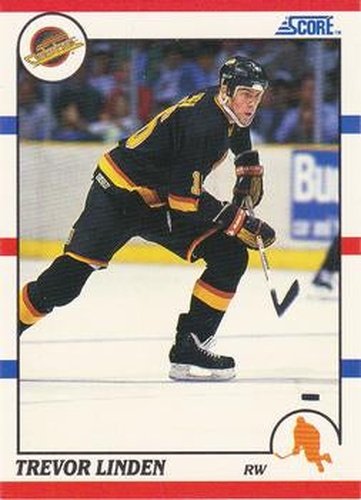 #16 Trevor Linden - Vancouver Canucks - 1990-91 Score Hottest and Rising Stars Hockey