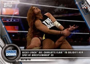 #16 Becky Lynch def. Charlotte Flair to Solidify Her Spot at WrestleMania 35 - 2020 Topps WWE Women's Division Wrestling