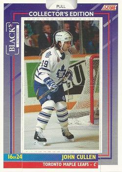 #16 John Cullen - Toronto Maple Leafs - 1993-94 Black's Score Toronto Maple Leafs Hockey