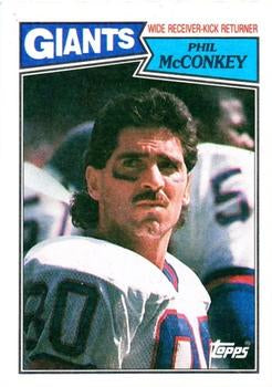 #16 Phil McConkey - New York Giants - 1987 Topps Football