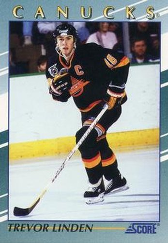 #16 Trevor Linden - Vancouver Canucks - 1992-93 Score Young Superstars Hockey