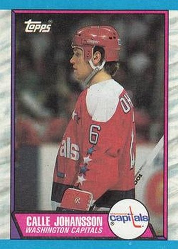 #16 Calle Johansson - Washington Capitals - 1989-90 Topps Hockey