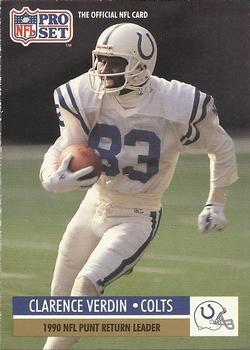 #16 Clarence Verdin - Indianapolis Colts - 1991 Pro Set Football
