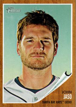 #16 John Jaso - Tampa Bay Rays - 2011 Topps Heritage Baseball