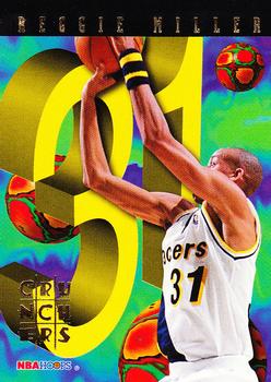 #16 Reggie Miller - Indiana Pacers - 1995-96 Hoops Basketball - Number Crunchers