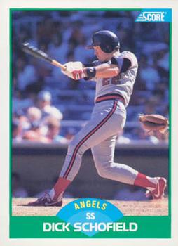 #16 Dick Schofield - California Angels - 1989 Score Baseball