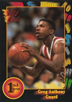 #16 Greg Anthony - UNLV Runnin' Rebels - 1991-92 Wild Card Basketball