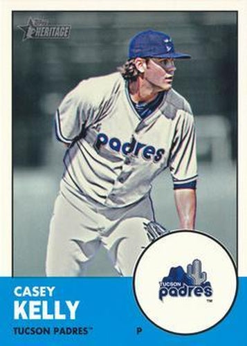 #16a Casey Kelly - Tucson Padres - 2012 Topps Heritage Minor League Baseball