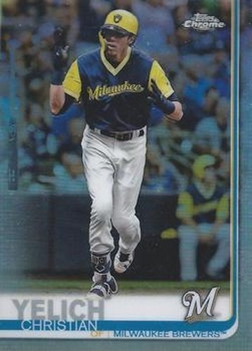 #16b Christian Yelich - Milwaukee Brewers - 2019 Topps Chrome Baseball