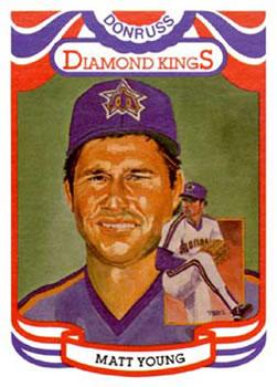 #16b Matt Young - Seattle Mariners - 1984 Donruss Baseball