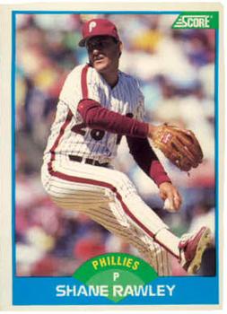#170 Shane Rawley - Philadelphia Phillies - 1989 Score Baseball