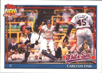 #170 Carlton Fisk - Chicago White Sox - 1991 O-Pee-Chee Baseball