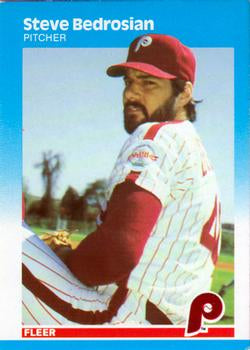 #170 Steve Bedrosian - Philadelphia Phillies - 1987 Fleer Baseball