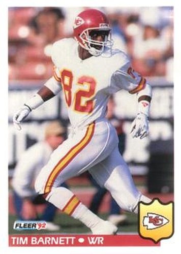 #170 Tim Barnett - Kansas City Chiefs - 1992 Fleer Football
