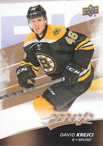 #170 David Krejci - Boston Bruins - 2017-18 Upper Deck MVP Hockey
