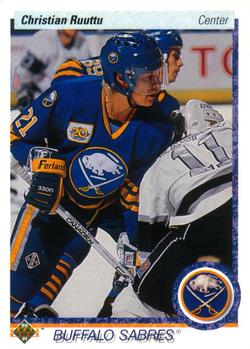 #170 Christian Ruuttu - Buffalo Sabres - 1990-91 Upper Deck Hockey