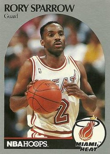 #170 Rory Sparrow - Miami Heat - 1990-91 Hoops Basketball