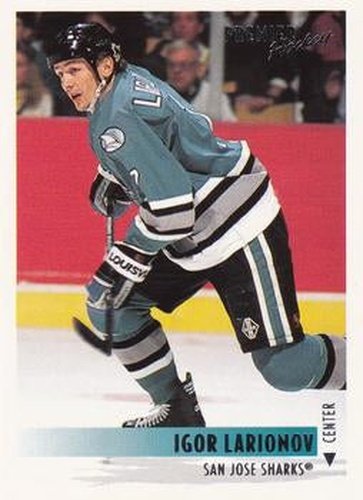 #170 Igor Larionov - San Jose Sharks - 1994-95 O-Pee-Chee Premier Hockey