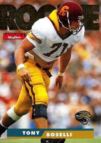 #170 Tony Boselli - Jacksonville Jaguars - 1995 SkyBox Impact Football