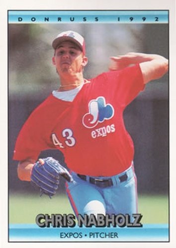 #170 Chris Nabholz - Montreal Expos - 1992 Donruss Baseball