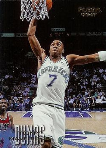 #170 Tony Dumas - Dallas Mavericks - 1996-97 Fleer Basketball