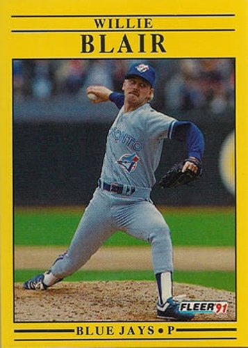 #170 Willie Blair - Toronto Blue Jays - 1991 Fleer Baseball