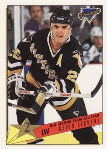 #170 Kevin Stevens - Pittsburgh Penguins - 1993-94 Topps Premier Hockey