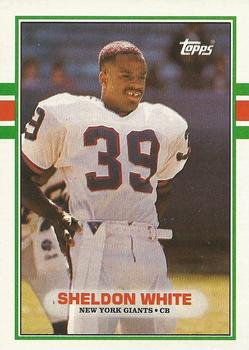 #170 Sheldon White - New York Giants - 1989 Topps Football