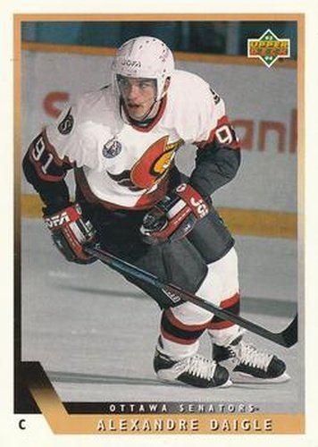 #170 Alexandre Daigle - Ottawa Senators - 1993-94 Upper Deck Hockey