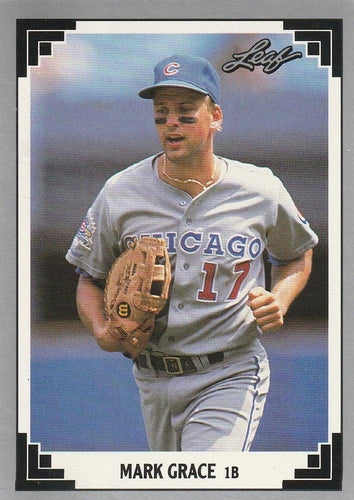 #170 Mark Grace - Chicago Cubs - 1991 Leaf Baseball