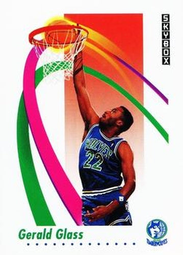 #170 Gerald Glass - Minnesota Timberwolves - 1991-92 SkyBox Basketball