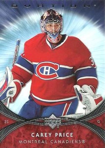 #170 Carey Price - Carey Price - 2007-08 Upper Deck Ovation Hockey