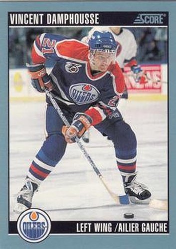 #170 Vincent Damphousse - Edmonton Oilers - 1992-93 Score Canadian Hockey