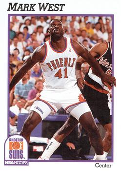 #170 Mark West - Phoenix Suns - 1991-92 Hoops Basketball
