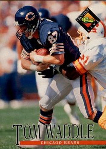 #170 Tom Waddle - Chicago Bears - 1994 Pro Line Live Football