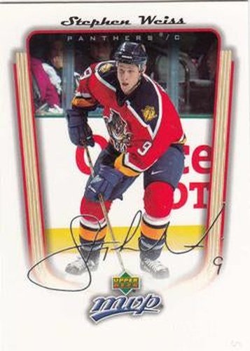 #170 Stephen Weiss - Florida Panthers - 2005-06 Upper Deck MVP Hockey
