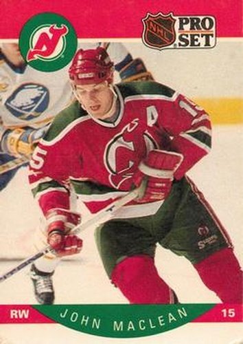 #170 John MacLean - New Jersey Devils - 1990-91 Pro Set Hockey