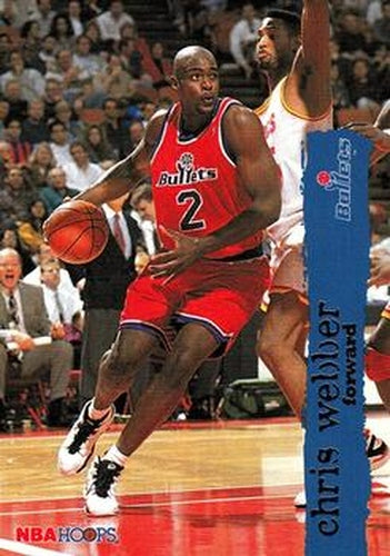 #170 Chris Webber - Washington Bullets - 1995-96 Hoops Basketball