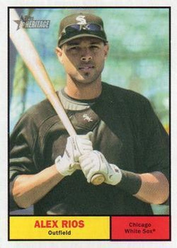 #170 Alex Rios - Chicago White Sox - 2010 Topps Heritage Baseball
