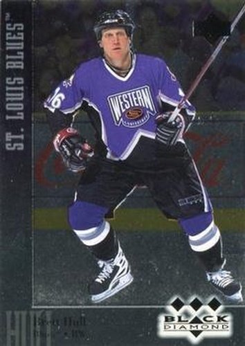 #170 Brett Hull - St. Louis Blues - 1996-97 Upper Deck Black Diamond Hockey