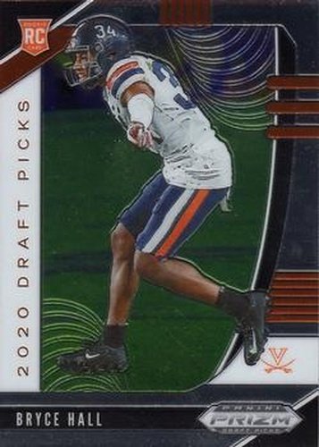 #170 Bryce Hall- Virginia Cavaliers - 2020 Panini Prizm Draft Picks Football