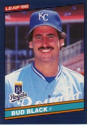 #170 Bud Black - Kansas City Royals - 1986 Leaf Baseball