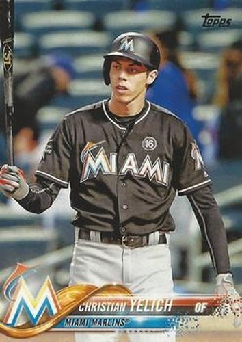 #170 Christian Yelich - Miami Marlins - 2018 Topps Baseball