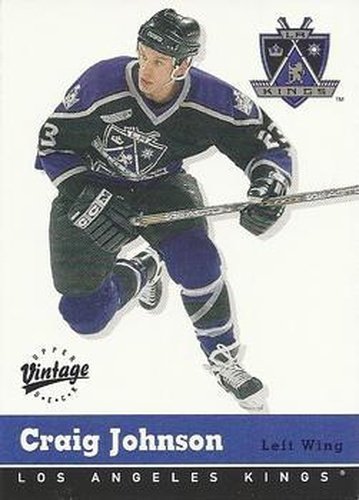 #170 Craig Johnson - Los Angeles Kings - 2000-01 Upper Deck Vintage Hockey