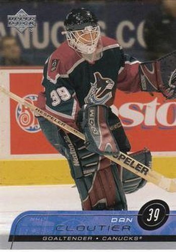 #170 Dan Cloutier - Vancouver Canucks - 2002-03 Upper Deck Hockey