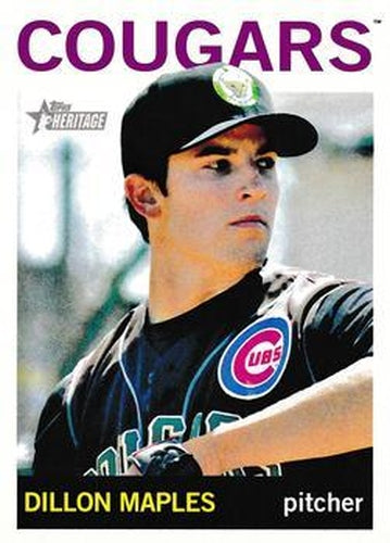 #170 Dillon Maples - Kane County Cougars - 2013 Topps Heritage Minor League Baseball