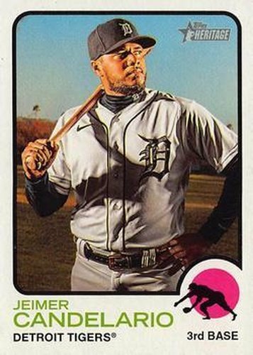 #170 Jeimer Candelario - Detroit Tigers - 2022 Topps Heritage Baseball