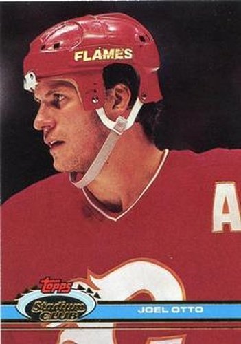 #170 Joel Otto - Calgary Flames - 1991-92 Stadium Club Hockey